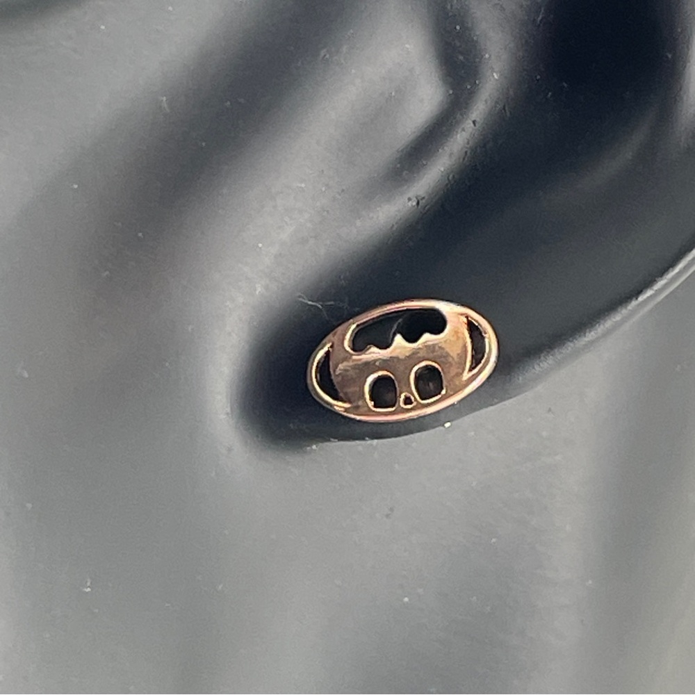Batman Themed Logo Shaped Stud Earrings